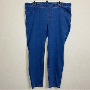 Joe boxer Jeggings blue skinny stretchy elastic 1X